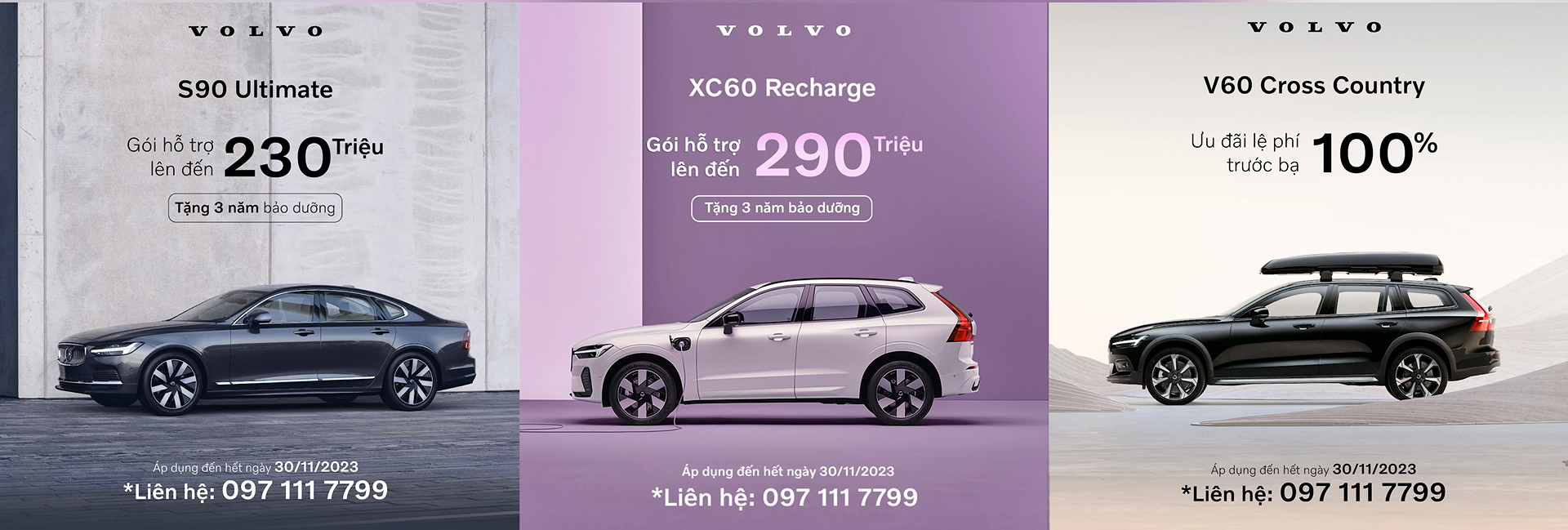 Volvo ưu đãi XC60 và S90 mức cao nhất đến 290 và 230 triệu đồng trong tháng 11