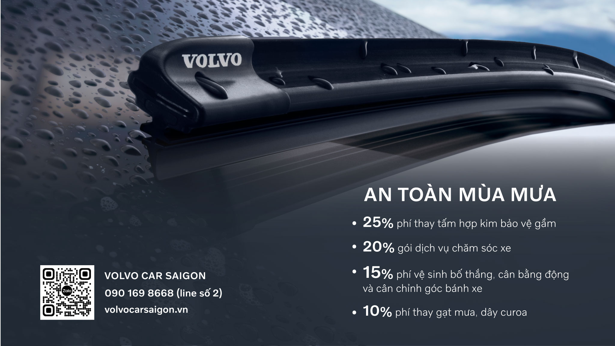 AN TOÀN MÙA MƯA BÃO CÙNG VOLVO CAR SAIGON