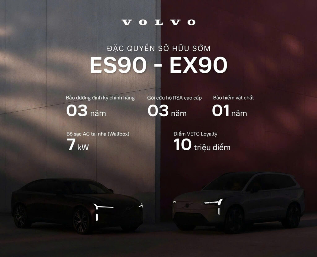 Ưu đãi Volvo EX90 & Volvo ES90